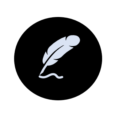 Course logo--quill, decorative
